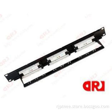 Female 18 Ports UTP Cat6 Patch Panel with cable rack tray f